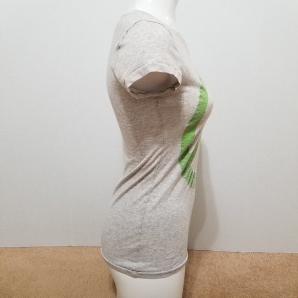 Victoria's Secret PINK top Small peace sign 86 dog patch logo graphic slub knit - Picture 4 of 13